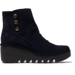 Fly London Womens Brom Wedge Ankle Boot - Navy