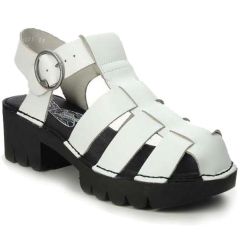 Fly London Women's Emme Leather Sandals - Off White