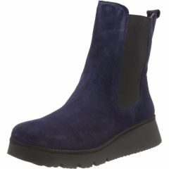 Fly London Womens Paty Chunky Chelsea Boots - Navy