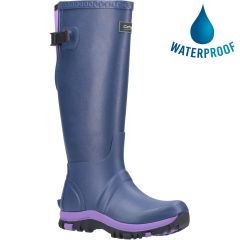 Cotswold Womens Realm Neoprene Wellington Boots - Blue Purple