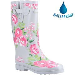 Cotswold Womens Blossom Wellington Boots - Pink