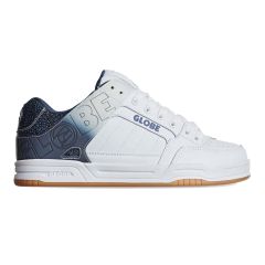 Globe Mens Tilt Skate Shoes - White Blue Stipple