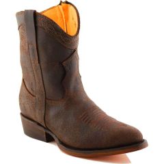 Grinders Womens Dakota Short Western Cowboy Boots - Brown