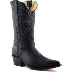 Grinders Womens Dallas Western Cowboy Boots - Black