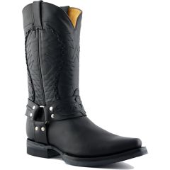 Grinders Mens Galveston Boots - Black