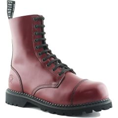 Grinders Unisex Hunter Steel Toe Boots - Cherry