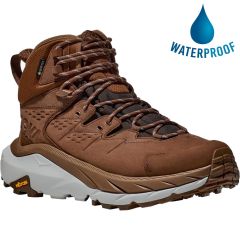 Hoka Women's Kaha 2 GTX Waterproof Walking Boots - Dark Brown Harbor Mist