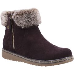Hush Puppies Womens Penny Water Resistant Boots - Brown
