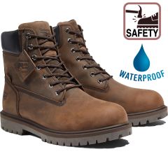 Timberland Pro Mens Iconic Waterproof Safety Ankle Boots - Brown