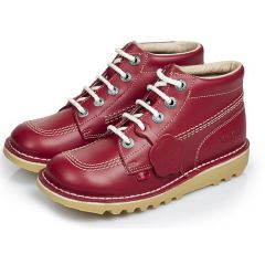 Kickers Womens Kick Hi Core Classic Ankle Boots - Red