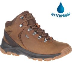 Merrell Mens Erie Mid Ltr Waterproof Walking Boots - Toffee