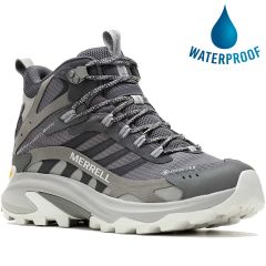 Merrell Mens Moab Speed 2 Mid GTX Waterproof Walking Boots - Asphalt