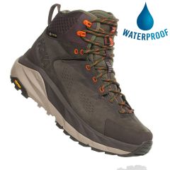 Hoka One One Mens Kaha GTX Waterproof Hiking Boot - Black Olive Green