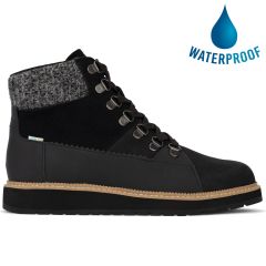 Toms Womens Mesa Waterproof Ankle Boot - Black