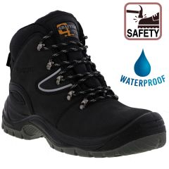 Grafters Men's M330A Waterproof Steel Toe Safety Boots - Black
