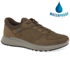 Ecco Shoes Mens Exostride Waterproof Walking Trainers - Cocoa Brown