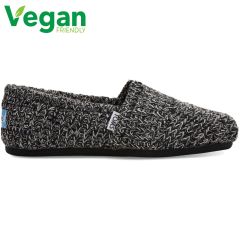 Toms Womens Alpargata Vegan Slippers - Black