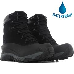 North Face Mens Chilkat IV Waterproof Walking Boots - Black Dark Shadow Grey