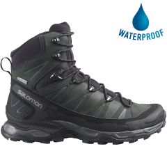 Salomon Mens X Ultra Trek GTX Waterproof Walking Hiking Boots - Black Black Magnet