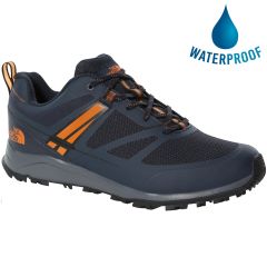 North Face Mens Lightwave Futurelight Waterproof Walking Shoes - Urban Navy TNF Black