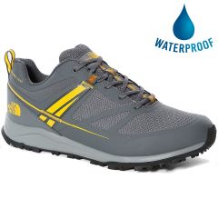 North Face Mens Lightwave Futurelight Waterproof Walking Shoes - Zinc Grey Saffron