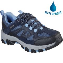 Skechers Womens Selmen West Highland Waterproof Walking Shoes - Navy Grey