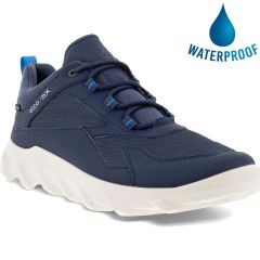 Ecco Shoes Mens MX Low Waterproof GTX Trainers - Nightsky Marine