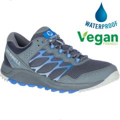 Merrell Mens Wildwood GTX Vegan Waterproof Walking Shoe - Granite Cobalt