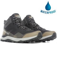 North Face Mens Activist Mid Futurelight Waterproof Walking Boots - Asphalt Grey Moab Khaki