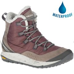 Merrell Womens Antora Sneaker Waterproof Ankle Boots - Marron