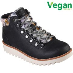 Skechers Womens Mountain Kiss Vegan Ankle Boots - Black