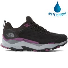 North Face Womens Vectiv Exploris Futurelight Ltr Waterproof Walking Shoes - TNF Black Pikes Purple