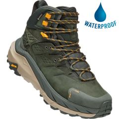 Hoka One One Mens Kaha GTX Waterproof Walking Boots  - Duffel Bag Radiant Yellow