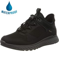 Ecco Shoes Exostride Waterproof Walking Trainers - Black