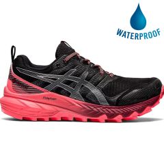 Asics Womens Gel Trabuco 9 GTX Waterproof Trail Running Shoes - Black Pure Silver Pink