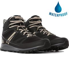 North Face Mens Litewave Mid Futurelight Waterproof Walking Boots - TNF Black Flax