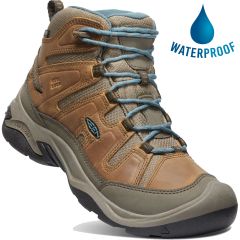 Keen Women's Circadia Mid Waterproof Walking Boots - Toasted Coconut North Atlantic