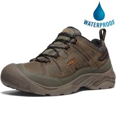 Keen Mens Circadia Waterproof Walking Shoes - Canteen Curry