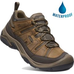 Keen Mens Circadia Waterproof Walking Shoes - Shitake Brindle