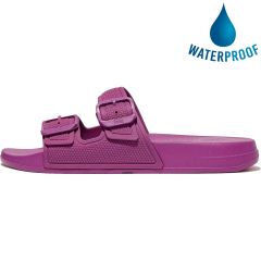 FitFlop Womens Iqushion Buckle Slides Sandals - Miami Violet