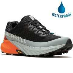Merrell Men's Agility Peak 5 GTX Trail Running Shoes - Black Tangerine