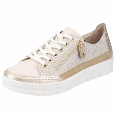Remonte Women's D5826 Shoes Trainers - Light Gold Sand