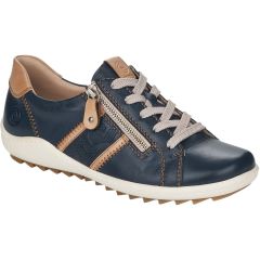Remonte Womens R1426-14 Trainers - Navy Blue Tan