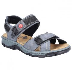 Rieker Womens 68851 Adjustable Sandals - Dusty Atlantic