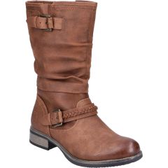 Rieker Womens Arianna Warm Slouch Boots - Brown