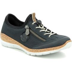 Rieker Womens N4263 Shoes - Blue Black