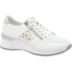 Rieker Women's N4322 Shoes Trainers - White Silver