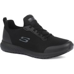 Skechers Mens Squad SR Myton Work Trainers Shoes - Black