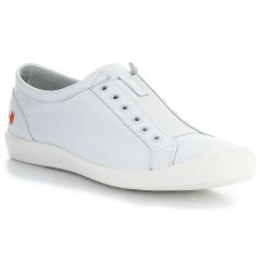 Softinos by Fly London Women's Irit Trainers - White Smooth