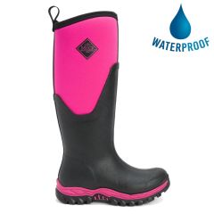 Muck Boots Womens Arctic Sport II Tall Neoprene Wellies Rain Boots - Black Pink